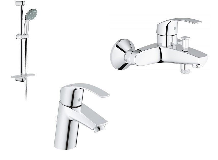Набір змішувачів Grohe Eurosmart 123238 S (33265002+33300002+27926000), фото 1
