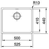 Кухонна мийка Franke Sirius SID 110-50 125.0395.607 з тектонайта цукру, фото 2