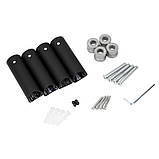 Полотенцесушитель електричний Qtap Evia 11120R BLA чорний, фото 5