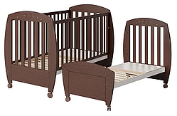 Ліжечко дитяче 140x70 Micuna BIG VALERIA LUXE Walnut шоколад