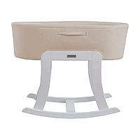 Люлька дитяча Mikuna NACELLE з еко-шкіри White Beige