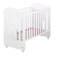 Ліжечко дитяче 120х60 Mikuna SWEET GLOBITO White білий (дерево бук)