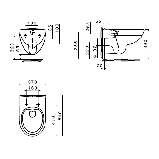 Унітаз із кришкою Roca Victoria Rectangular A34H398000, фото 2