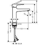 Змішувач Hansgrohe Metropol 110 32507340 чорний матовий, фото 2