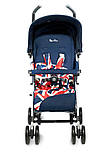Прогулянкова коляска-трость Silver Cros Pop 2 Cool Britania синя, фото 2