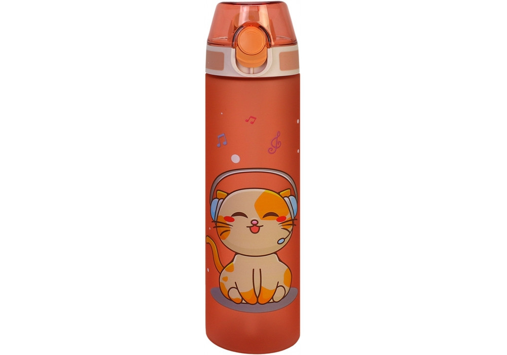 Пляшка для води Cat Vibes, 750 мл, рожева