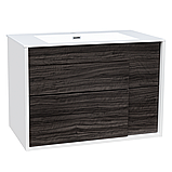 Тумба з раковиною Devit City 0021160WW 80 см білий горіх, фото 2