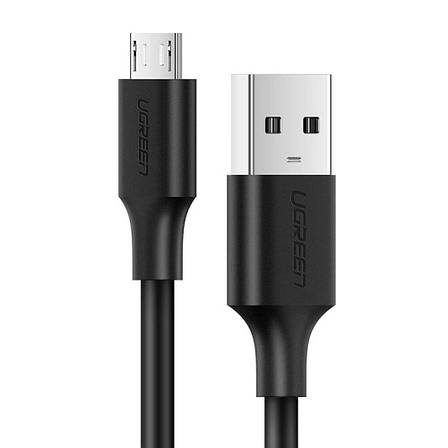 Кабель для зарядки телефона/ смартфона UGREEN US289 USB - Micro USB 2 А 1 м Чорний (6616985), фото 1