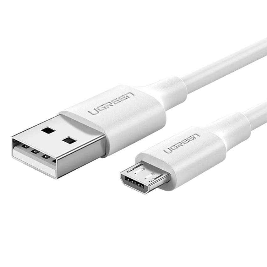 Кабель для зарядки телефона/ смартфона UGREEN US289 USB - Micro USB 2 А 2 м Білий (6616988)