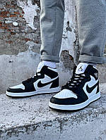 Мужские кроссовки Nike Air Jordan 1 retro high black white