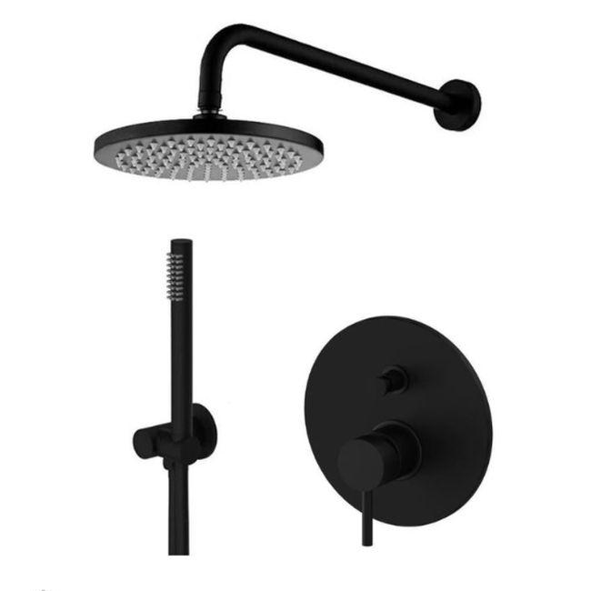 Душова система Paffoni Light KITLIG015NO чорна матова, фото 1