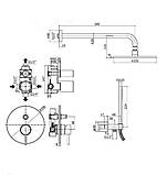 Душова система Paffoni Light KITLIG015NO чорна матова, фото 2