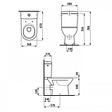 Унітаз Laufen Pro H8679500008701 з бачком і кришкою, фото 2