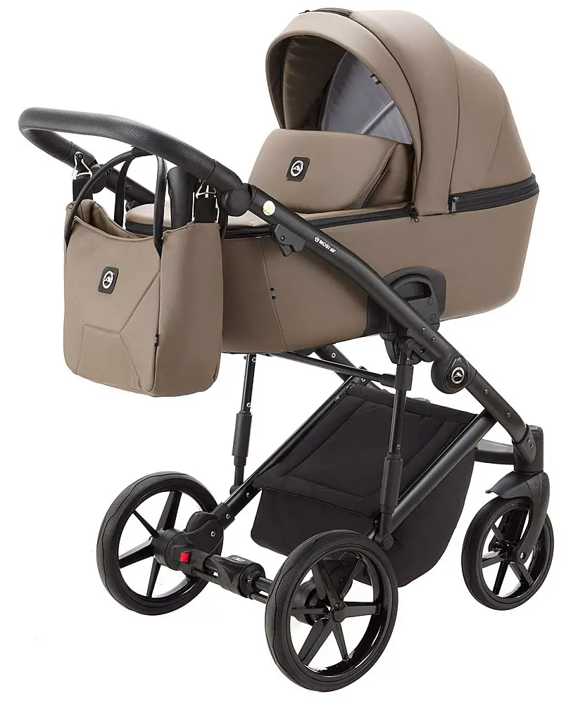 Коляска 2 в 1 Adamex Mobi Air Thermo ECO кожа PS-108 сіра