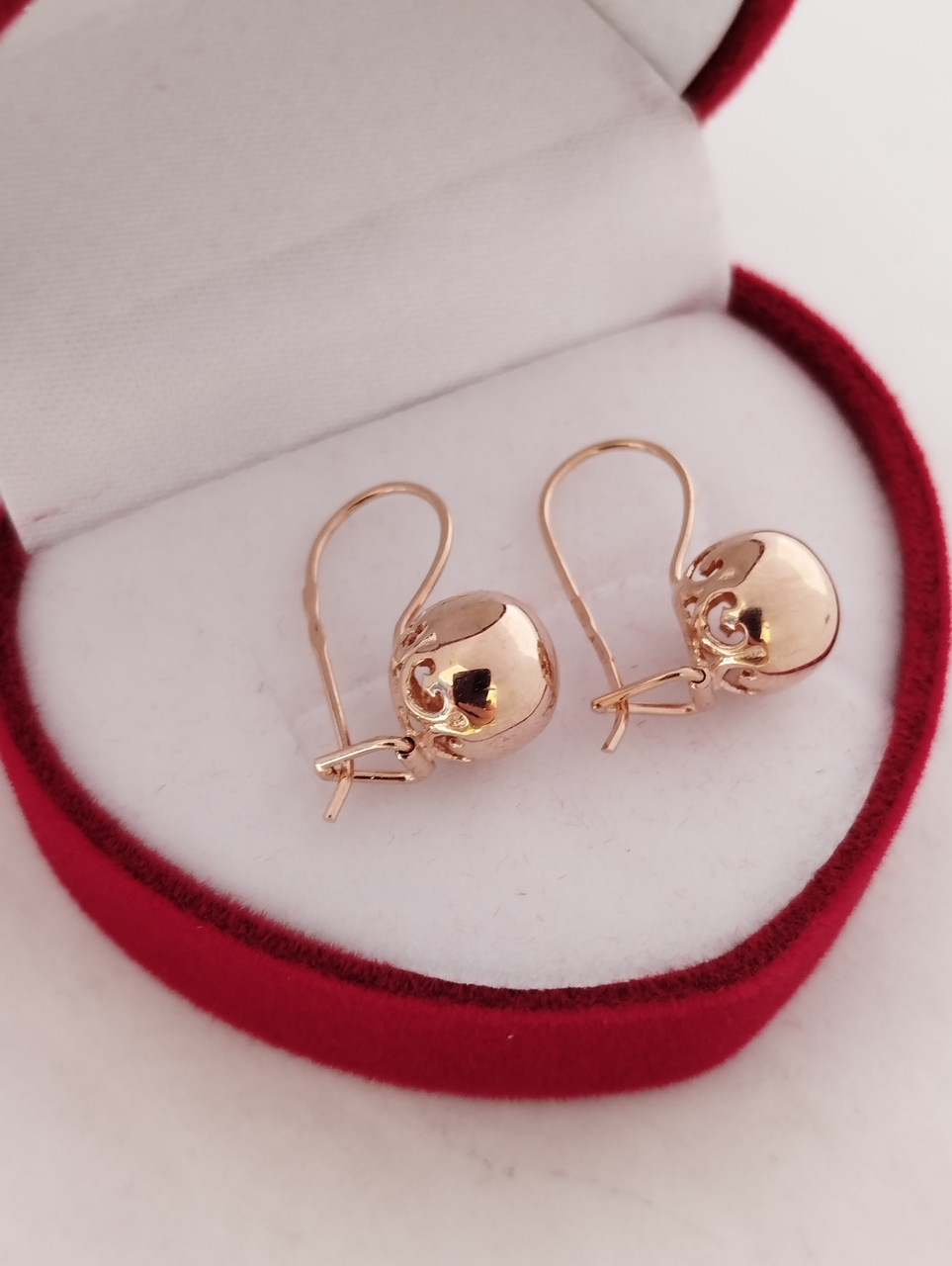 Золоті сережки, золотые серьги шары