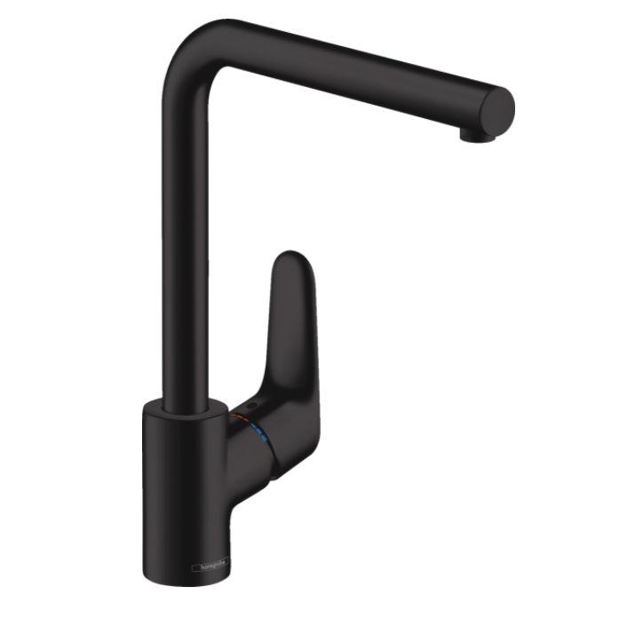 Змішувач для кухні Hansgrohe Focus 280 31817670 чорний матовий