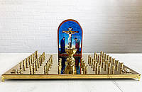 Крышка на панахидный стол (канун) на 58 свечей, 55х42 см