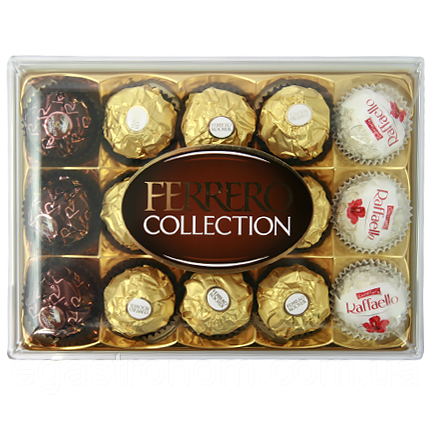 Цукерки Ферреро асорті Ferrero collection 172g 6шт/ящ (Код: 00-00013597)