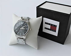 Чоловічий класичний наручний годинник Tommy Hilfiger сріблястий