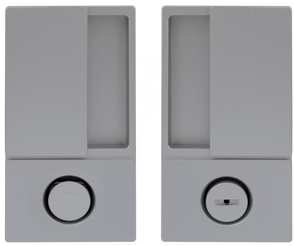 Ручка для розсувних дверей AGB Wave B300020201 під WC нікель матовий (Італія), фото 1