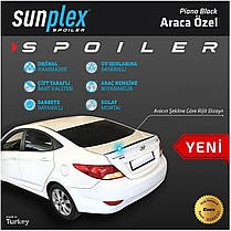 Спойлер Renault Skoda (Шкода) Octavia III (А7) 2013-2017 Sunplex Чорний, фото 5