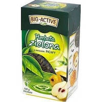 Чай зеленый листовой Big-Active Herbata zielona айва 100gЧай Биг Актив 100г