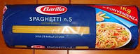 Спагетти №5 макаронные изделия Barilla 1кг Барилла твердые сорта пшеницы