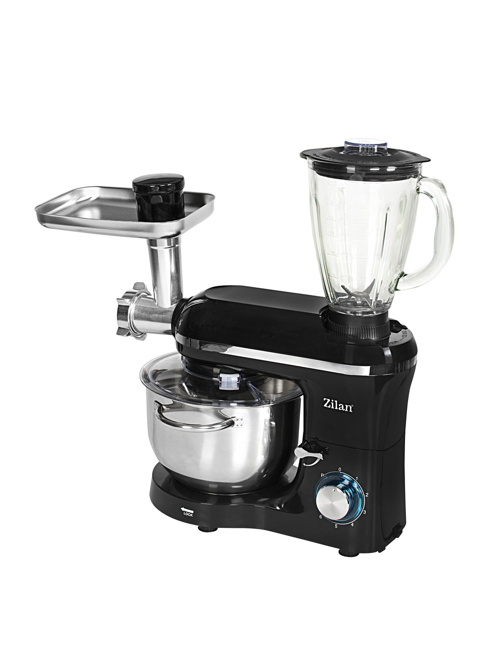 Мультимиксер Hurricane Zilan ZLN1772, 1400W, Black/silver — Купить ...