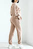 Костюм жіночий худі оверсайз та спортивні штани турецька тринитка колір капучино, фото 4