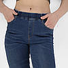 Джинси жіночі скіні Джегінси стрейчеві Розміри Темно-синій колір 25-й розмір, фото 7