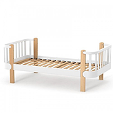 Ліжко підліткове Верес Монако 1600*800, Біло/бук, фото 2