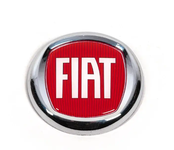 Передня емблема Fiat Doblo 2010+ 120 мм, червоний (KG-6844)