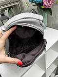 Чорний - стильний рюкзачок ніжного кольору на блискавці з великою кишенею спереду (0402), фото 8
