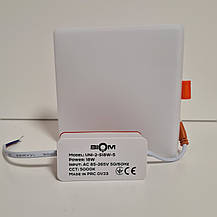 LED світильник BIOM UNI-2 18W точковий врізний (РУХЛИВІ КЛІПСИ) 5000К 120*20 квадрат, фото 5
