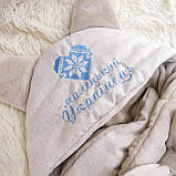 Демісезонний конверт з вишивкою маленький Українець, льон + махра, фото 2