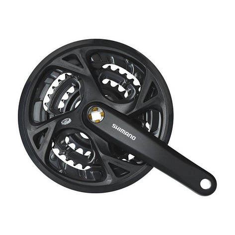 Шатуни Shimano FC-M371 Acera 175 mm 9-зірок 42x32x22 чорний, фото 1