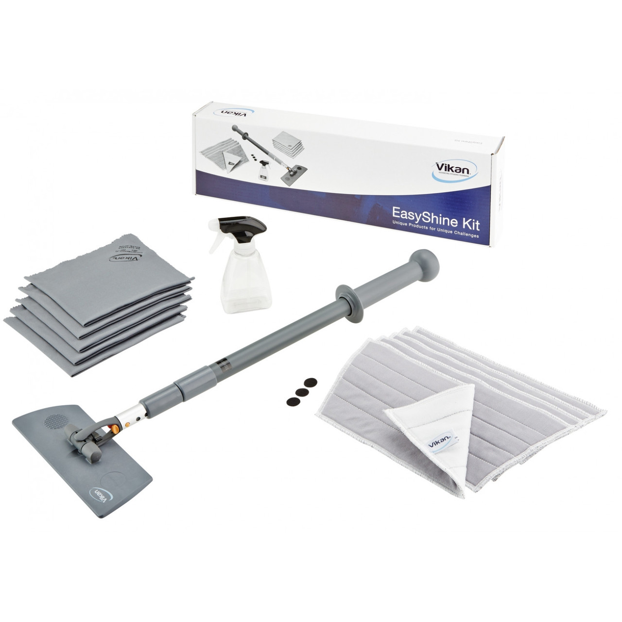 Комплект Vikan Easy Shine Kit сірий