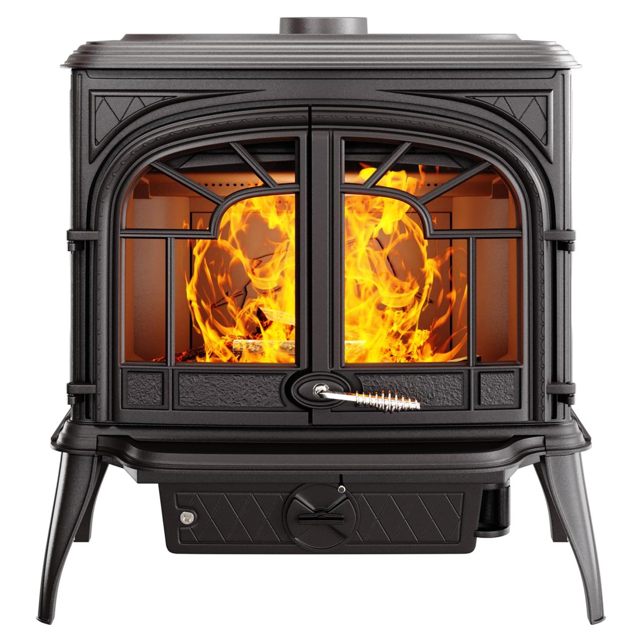 Чавунна піч KAWMET Premium SPARTA (14 кВт) печі чавунні опалювально варильні для дому та дачі