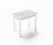 Кухонний розкладний стіл Ажур 90*60 Білий/ Урбан Лайт, фото 2