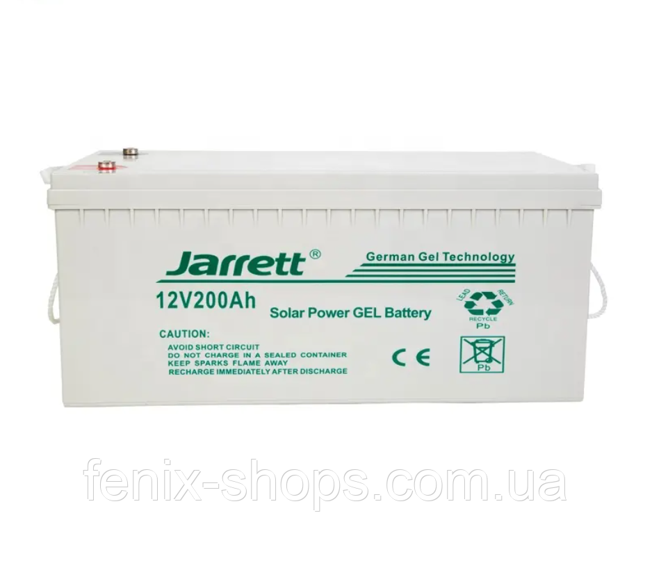 Аккумулятор гелевый 200 Ah 12V Jarrett GEL Battery (гелевый аккумулятор 200 ампер) - фото 2 - id-p1794241711