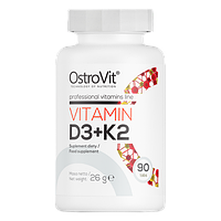 Vitamin D3 + K2 OstroVit 90 tabs