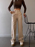Жіночі штани з матової екошкіри Розмарі - 42-44 та 44-46