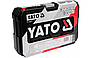 Набір інструментів торцеві ключі та насадки з тріскачкою Yato YT-14471 38 ел., фото 3