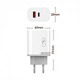 Зарядний пристрій SkyDolphin SC17 PD+QC3.0 (USB TYPE-Cx3A + USB TYPE-Ax3A) White (SDMZP-000110), фото 2