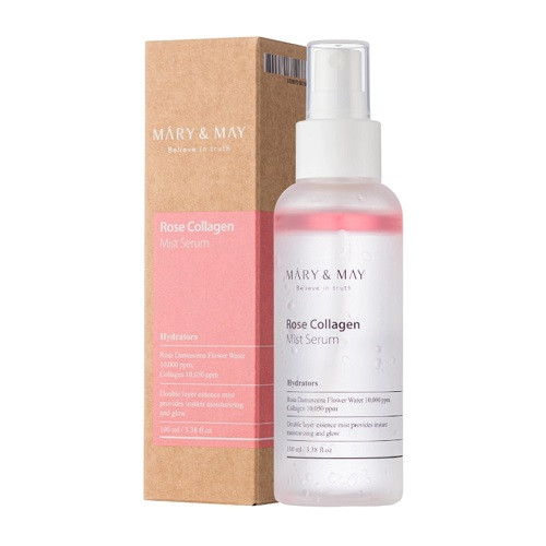 Mary&May Rose Collagen Mist Serum Міст-сироватка з екстрактом троянди та колагеном, 100 мл