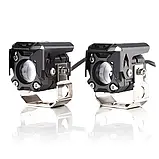 Фари світлодіодні Bi-Led S18 40W (W/W) (W/Y)mini IP68 бл.дал. і біл.жовт. світло з СТГ (к-т 2 шт.), фото 5