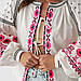 Жіноча сорочка Moderika Бояриня біла з вишивкою гладдю, фото 5