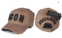 Бейсболка Icon кепка с вышивкой мужская с регулятором бежевый спортивная модная брендовая