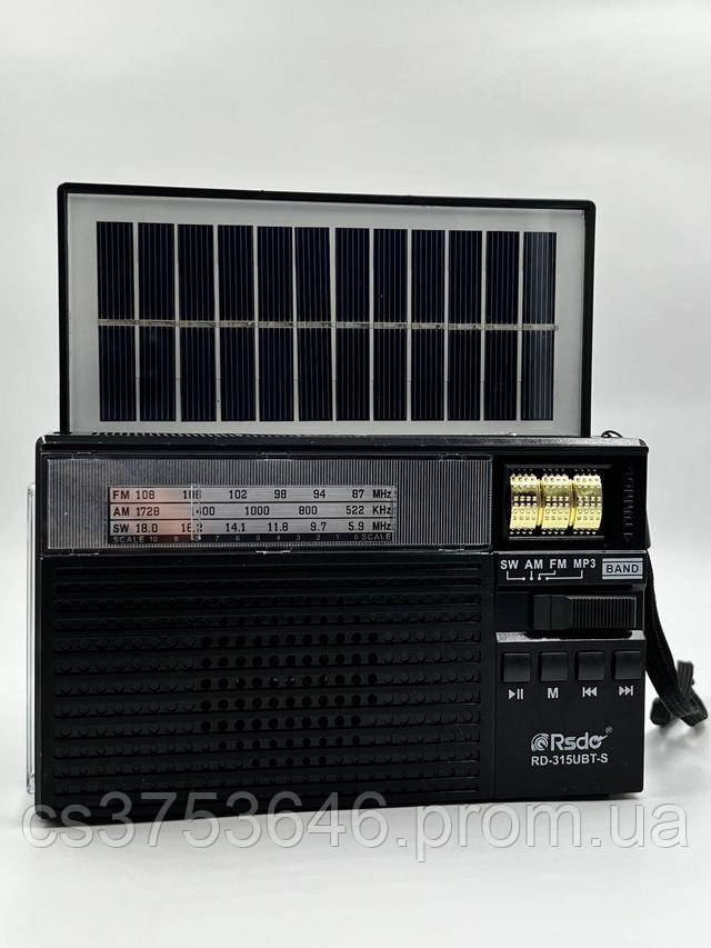 Радиоприемник Аккумуляторный с MP3 Проигрывателем Bluetooth Фонарем и ...