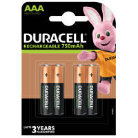 Акумулятор DURACELL HR03 (AAA) 750 mAh уп. 4 шт